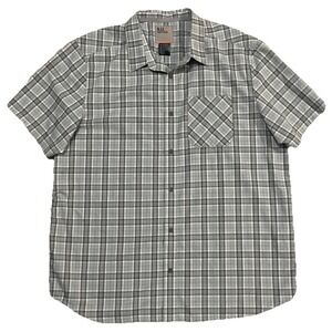 5.11 Tactical Button Down Shirt Mens XL Gray Carson‎ Conceal Carry Short Sleeve